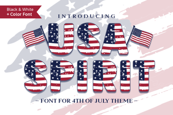 Crafting with the Usa Spirit Font for Your Design Projects