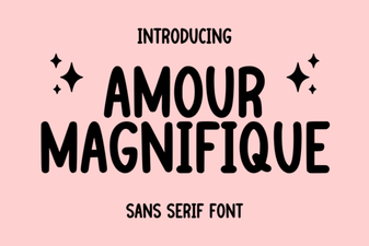 Amour Magnifique Font: Creative Elegance for Design Projects