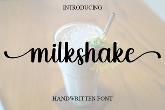 Creative Projects with Milkshake Font Design
