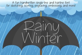 Rainy Winter Font Ideas for Your Creative Projects