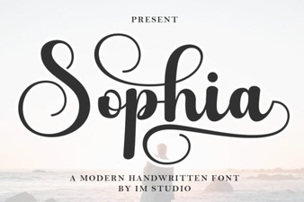 Sophia Font for Creative Web Design Projects