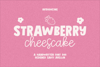 Strawberry Cheesecake Font Project Ideas