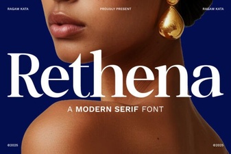 Explore the Modern Elegance of Rethena Font